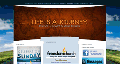 Desktop Screenshot of freedomchurchlife.com